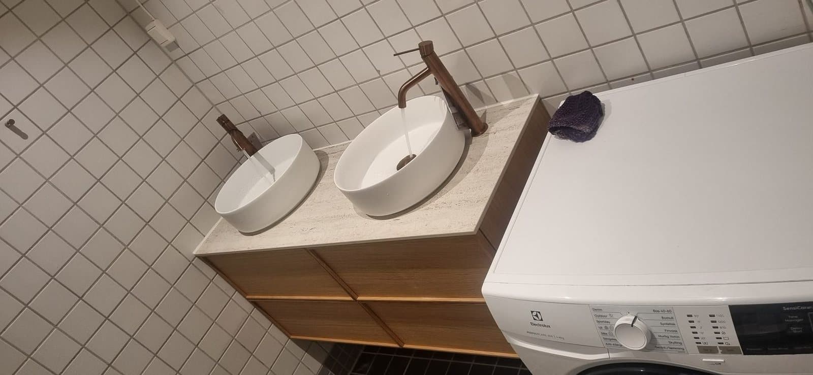 Vaskerom med dobbel servant
